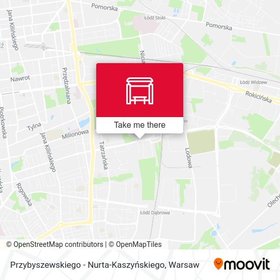 Przybyszewskiego - Nurta-Kaszyńskiego map