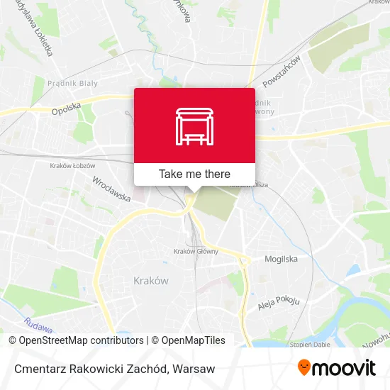 Карта Cmentarz Rakowicki Zachód