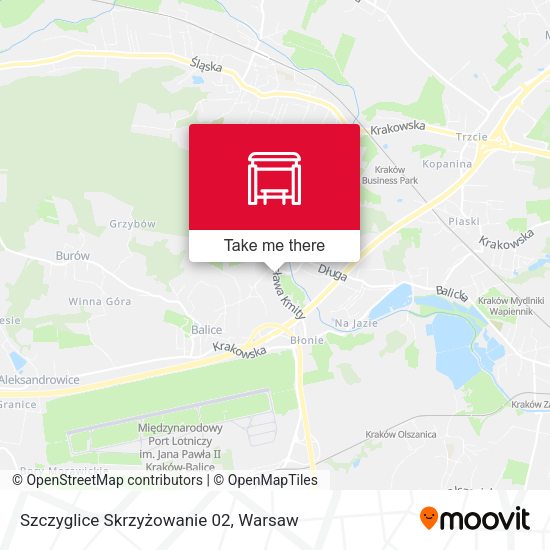 Карта Szczyglice Skrzyżowanie 02