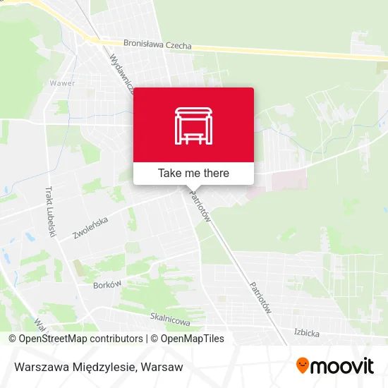 Карта Warszawa Międzylesie