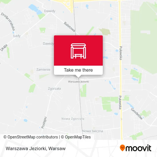 Warszawa Jeziorki map