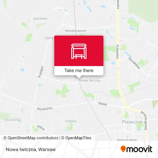 Карта Nowa Iwiczna