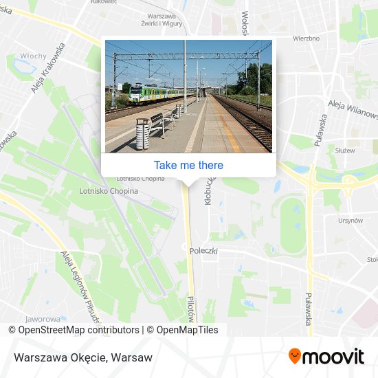 Warszawa Okęcie map