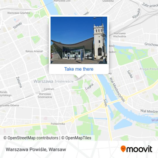 Warszawa Powiśle map