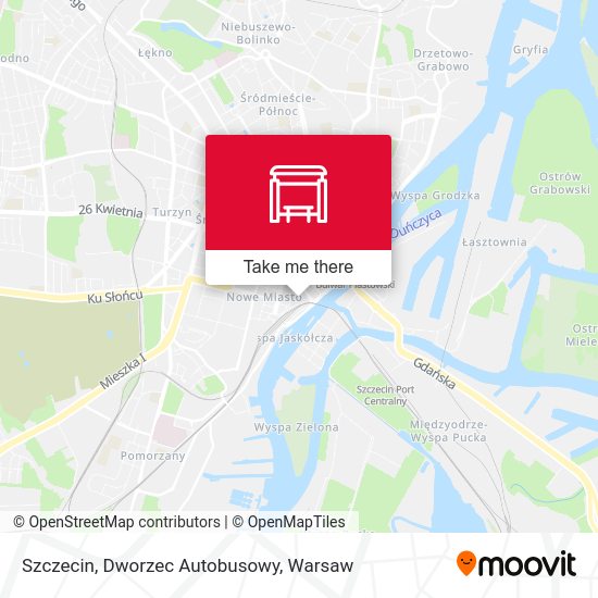 Szczecin, Dworzec Autobusowy map