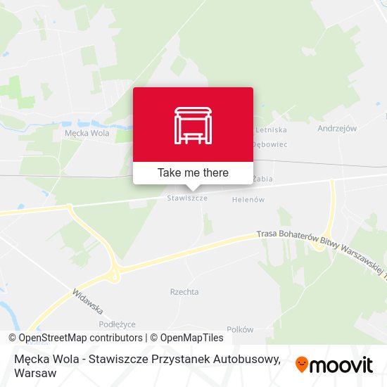 Męcka Wola - Stawiszcze Przystanek Autobusowy map