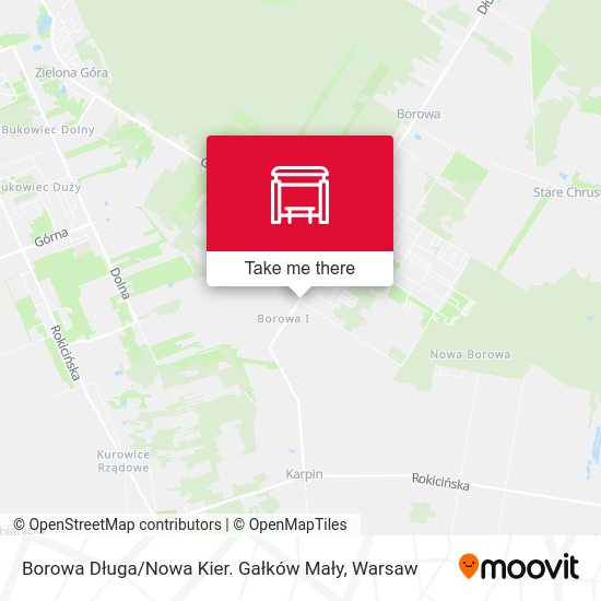 Borowa Długa / Nowa Kier. Gałków Mały map