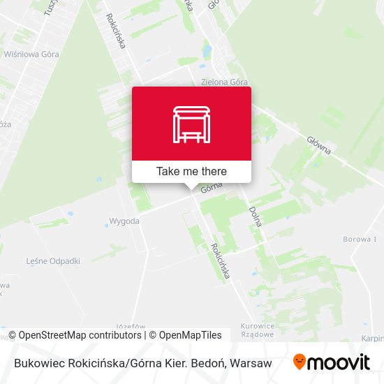 Bukowiec Rokicińska / Górna Kier. Bedoń map