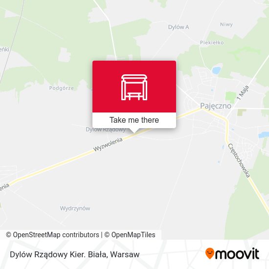 Dylów Rządowy Kier. Biała map