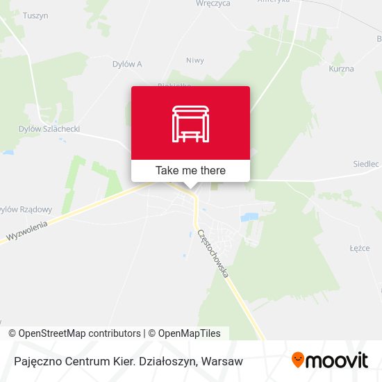 Pajęczno Centrum Kier. Działoszyn map