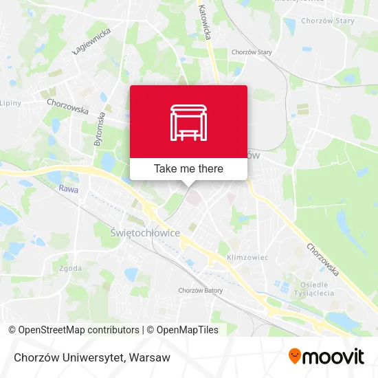 Chorzów Uniwersytet map