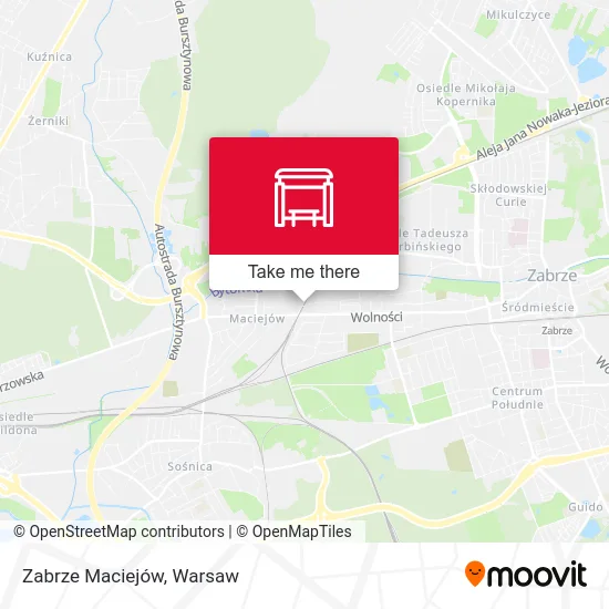 Карта Zabrze Maciejów