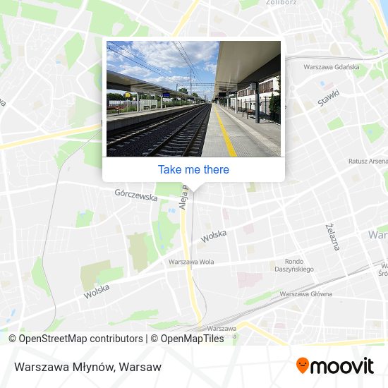 Warszawa Młynów map