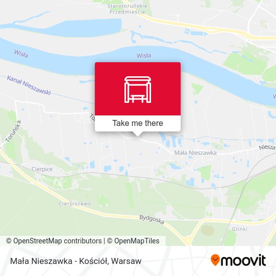 Mała Nieszawka - Kościół map