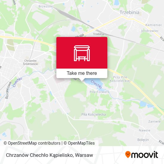 Карта Chrzanów Chechło Kąpielisko