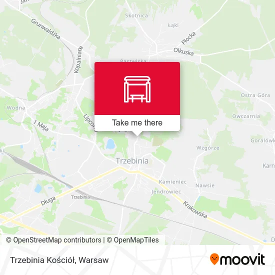 Карта Trzebinia Kościół