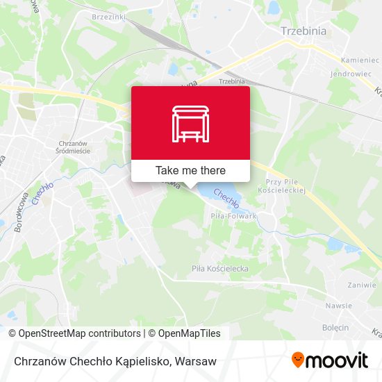 Chrzanów Chechło Kąpielisko map