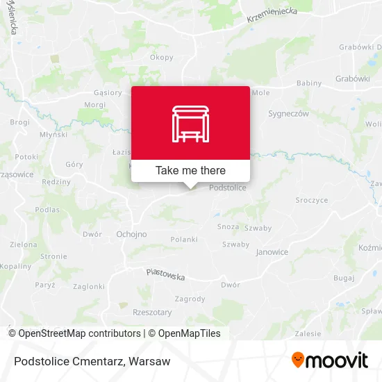 Карта Podstolice Cmentarz