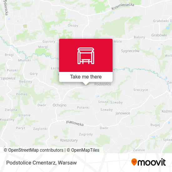 Карта Podstolice Cmentarz