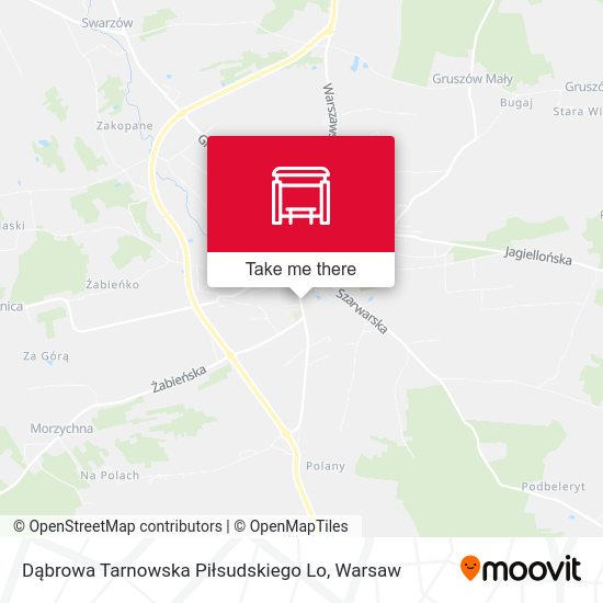 Dąbrowa Tarnowska Piłsudskiego Lo map