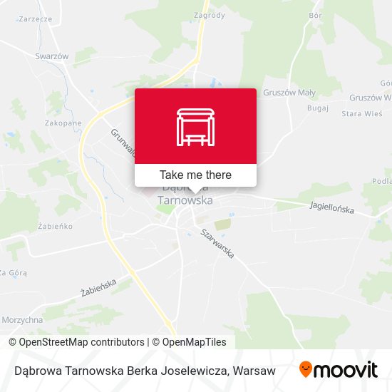 Dąbrowa Tarnowska Berka Joselewicza map