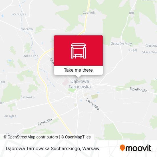 Dąbrowa Tarnowska Sucharskiego map