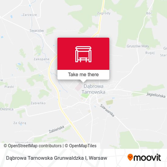 Dąbrowa Tarnowska Grunwaldzka I map