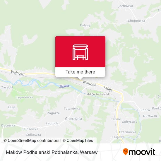 Карта Maków Podhalański Podhalanka