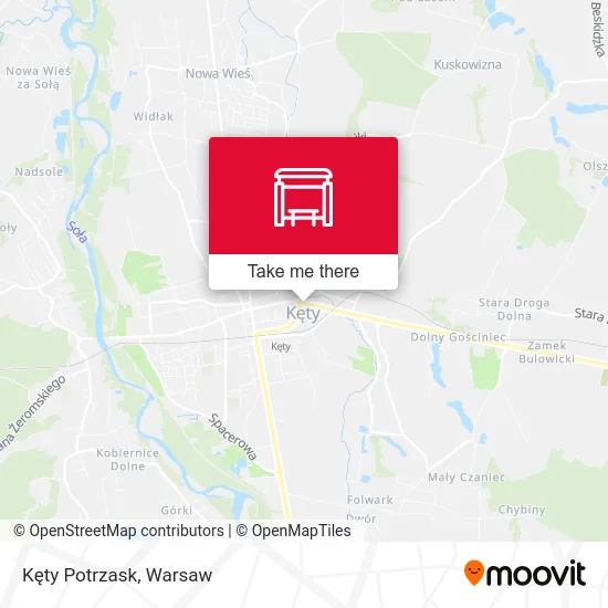 Карта Kęty Potrzask