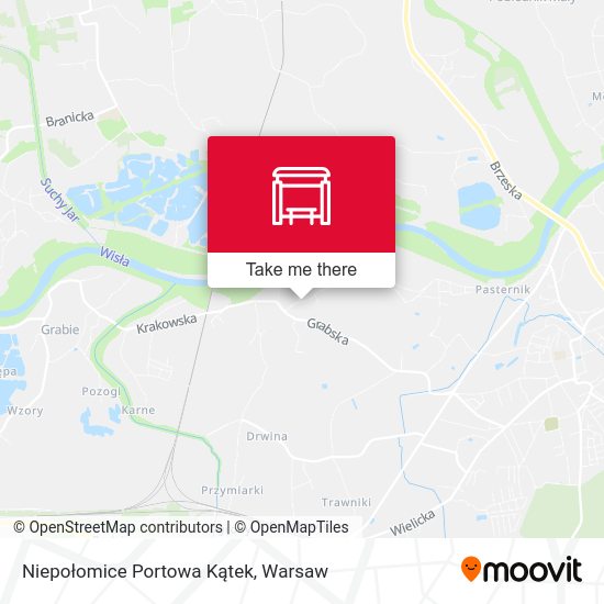 Niepołomice Portowa Kątek map