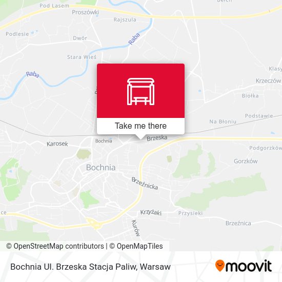 Bochnia Ul. Brzeska Stacja Paliw map