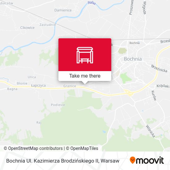 Bochnia Ul. Kazimierza Brodzińskiego II map