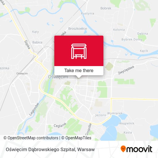 Oświęcim Dąbrowskiego Szpital map