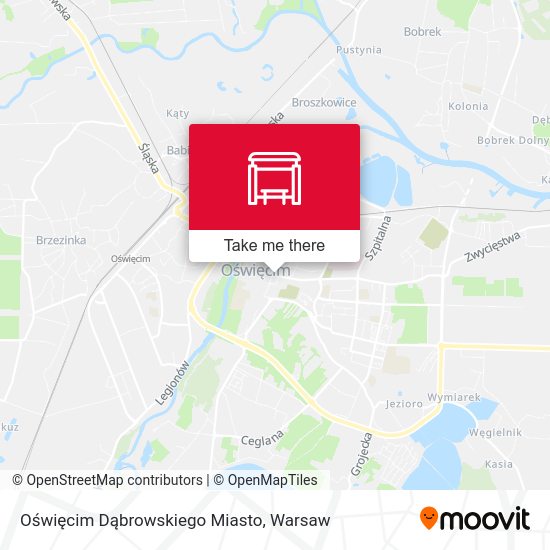 Oświęcim Dąbrowskiego Miasto map