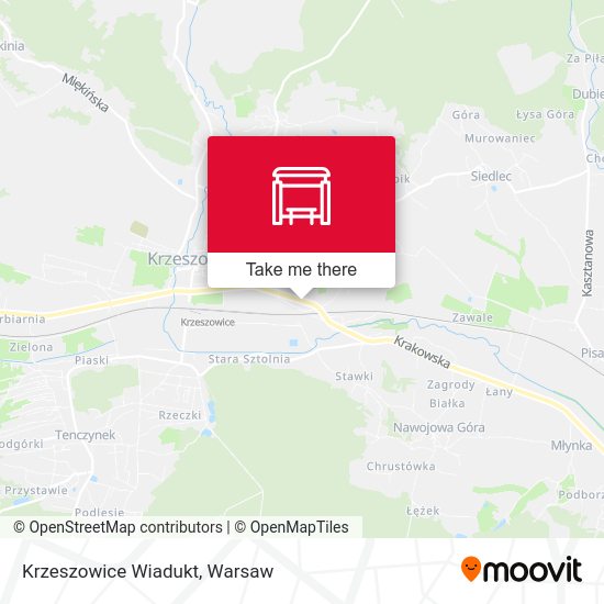 Krzeszowice Wiadukt map