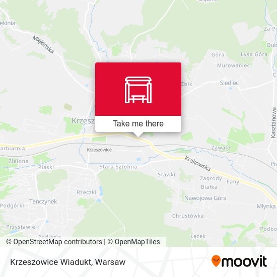 Krzeszowice Wiadukt map