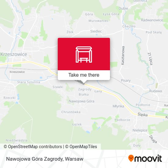 Nawojowa Góra Zagrody map