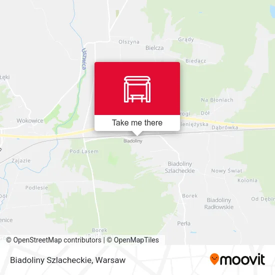 Карта Biadoliny Szlacheckie