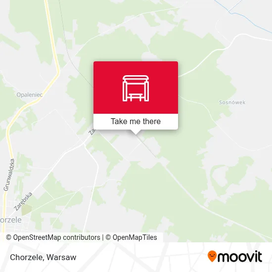 Chorzele map