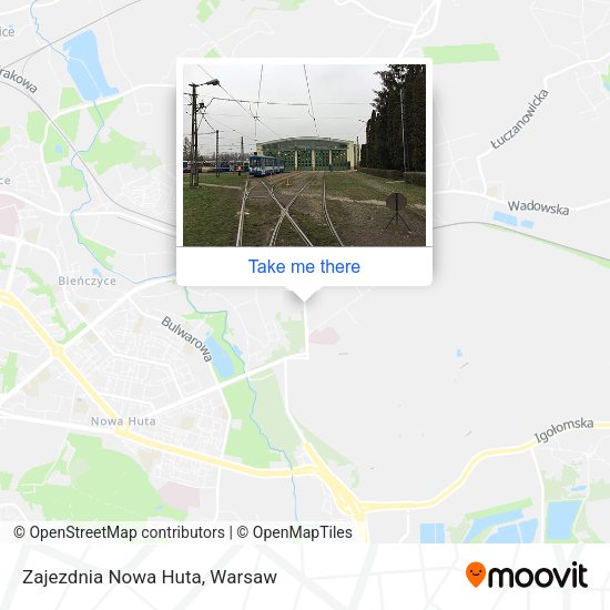 Zajezdnia Nowa Huta map