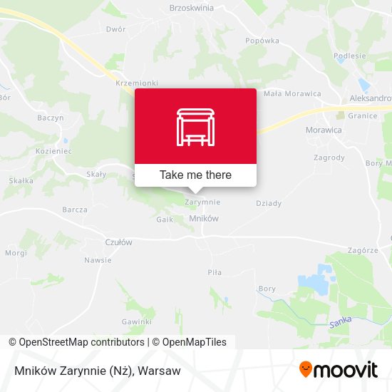 Mników Zarynnie (Nż) map