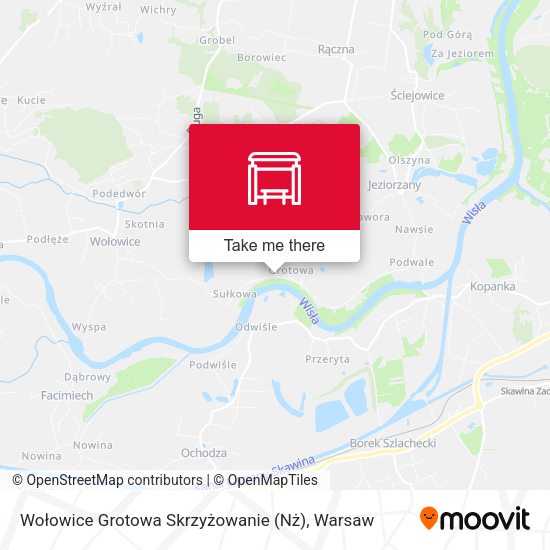 Wołowice Grotowa Skrzyżowanie (Nż) map