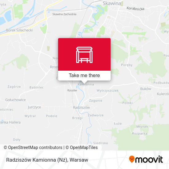 Карта Radziszów Kamionna (Nż)