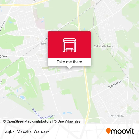 Карта Ząbki Maczka