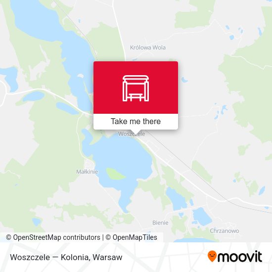 Карта Woszczele — Kolonia