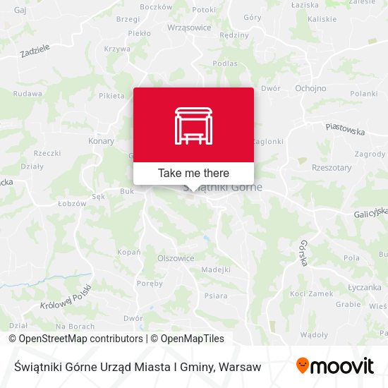 Świątniki Górne Urząd Miasta I Gminy map