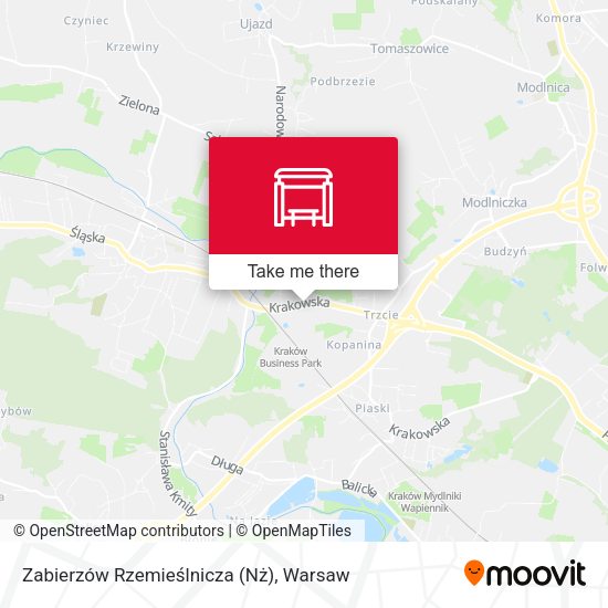 Zabierzów Rzemieślnicza (Nż) map