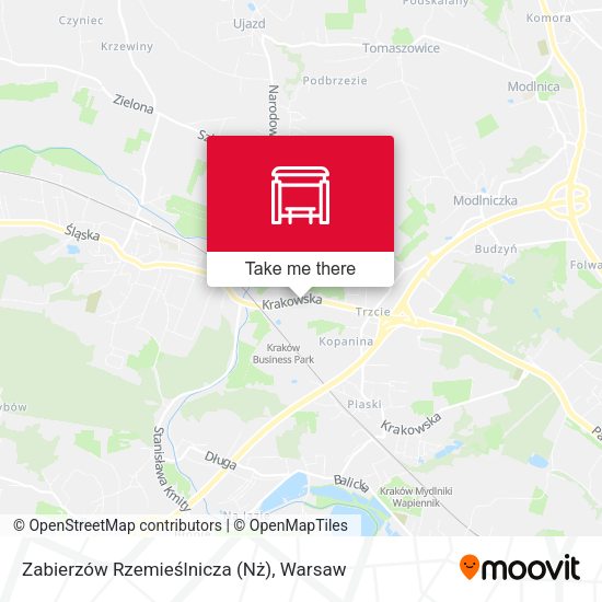 Карта Zabierzów Rzemieślnicza (Nż)