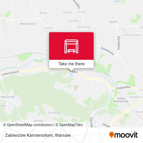 Zabierzów Kamieniołom map