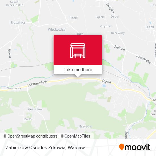 Zabierzów Ośrodek Zdrowia map